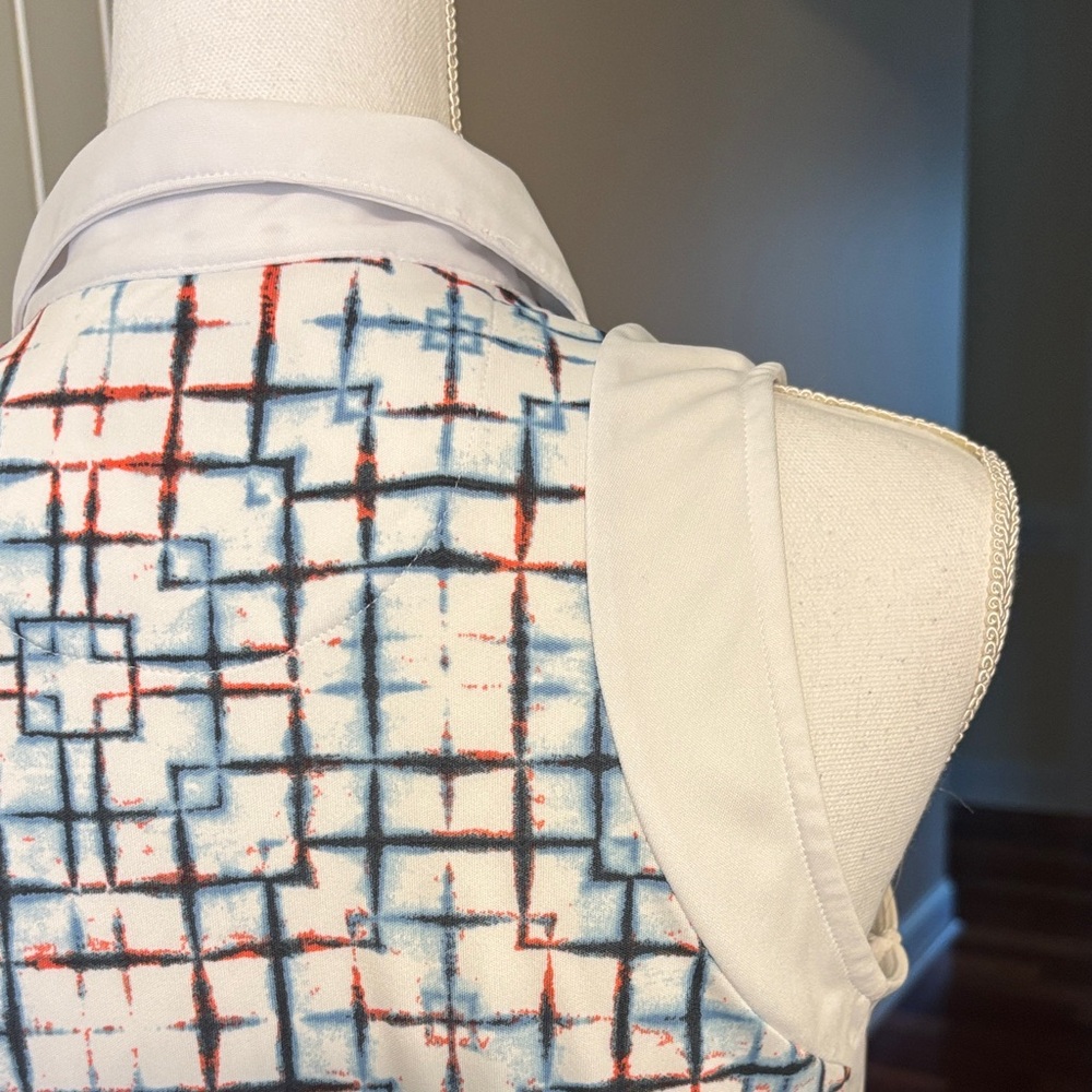 PGA Tour Women's white and blue Jersey Top - Picture 4 of 6